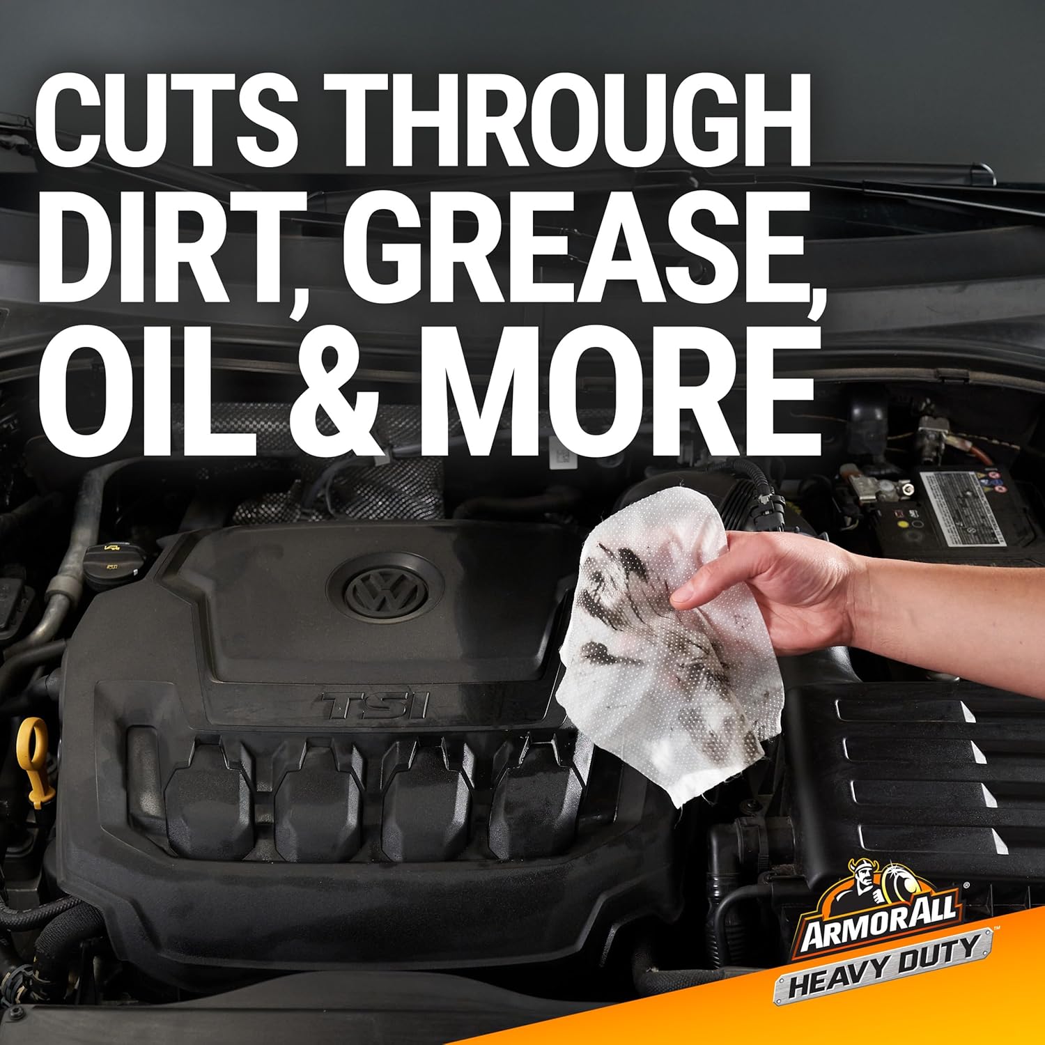 Emphasizes the product's ability to effectively clean tough automotive grime and dirt.