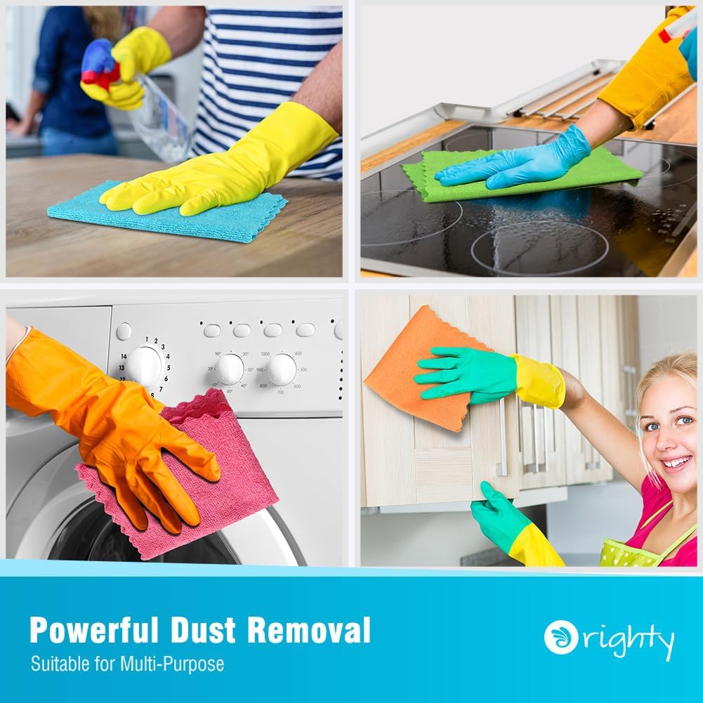 Demonstrates the versatility of the cleaning product by showing its use on various surfaces like wood, glass, appliances, and cabinets. Highlights the…