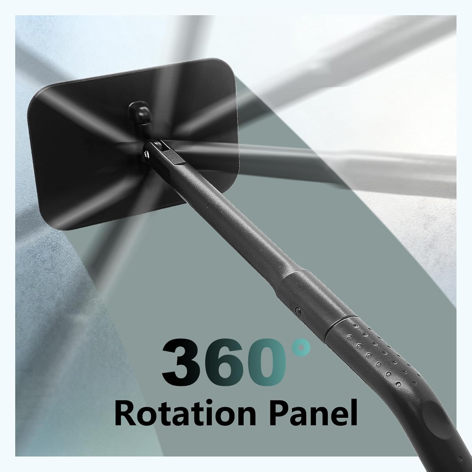 Highlights the product's ability to rotate 360 degrees, emphasizing its flexibility and ease of use.