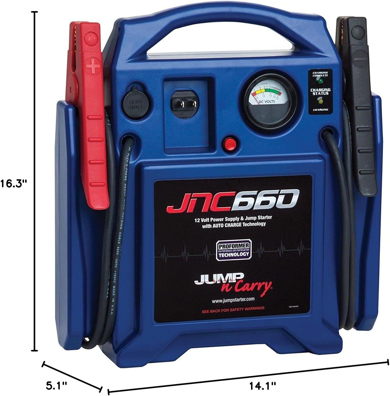 Secondary Images for Clore Automotive Jump-N-Carry JNC660 1700 Peak Amp 12 Volt Jump Starter