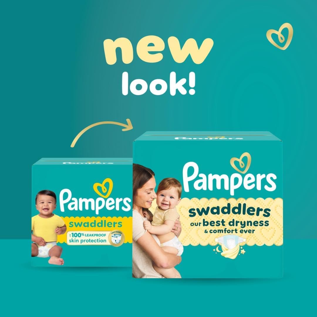 Announces a new look for Pampers Swaddlers packaging to draw attention to the product update and maintain brand recognition.