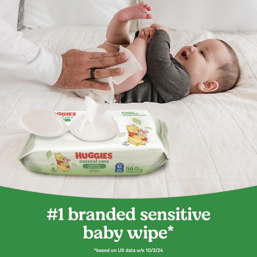 Secondary Images for Huggies Natural Care Sensitive Baby Wipes
