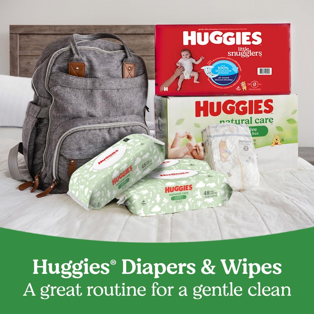 Secondary Images for Huggies Natural Care Sensitive Baby Wipes