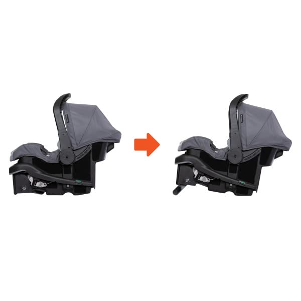 Demonstrates the proper installation method for the car seat, showing how it securely attaches to the vehicle.