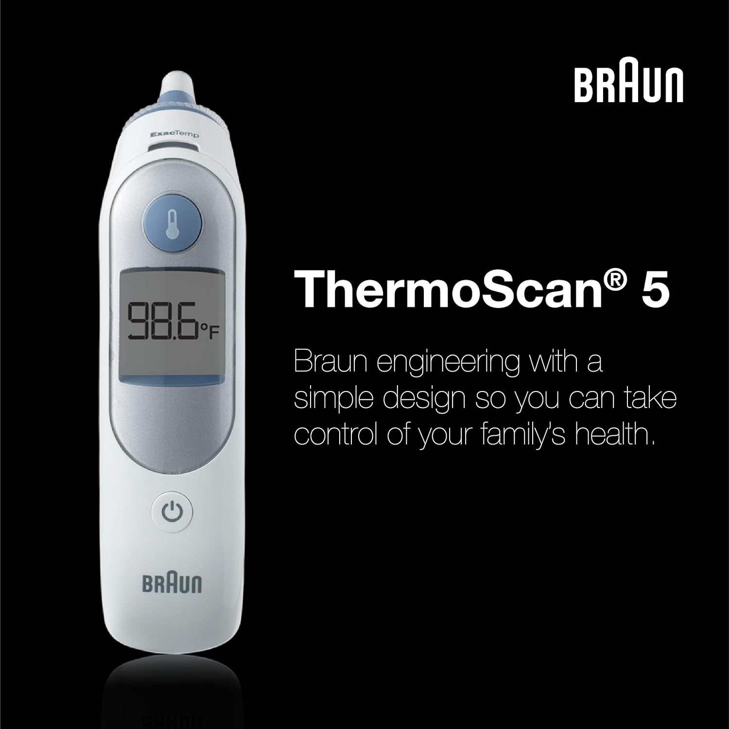 Highlights the product's simple and easy-to-use design, emphasizing how it allows users to easily monitor their family's health.