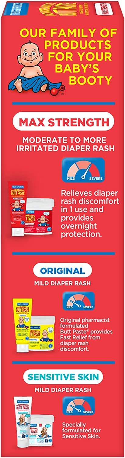 Secondary Images for Boudreaux’s Butt Paste Max Strength Diaper Rash Cream for Baby