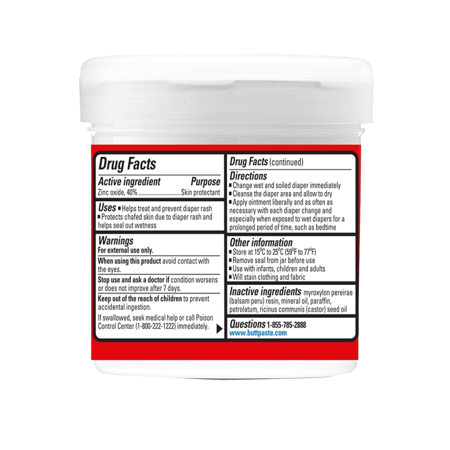 Provides detailed instructions for safe and effective use of the diaper rash ointment, including warnings and precautions.