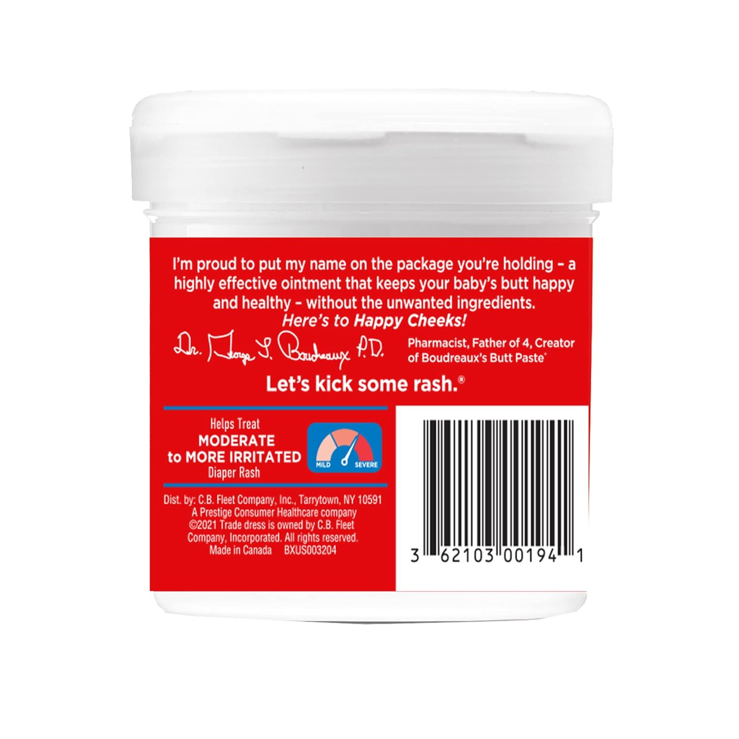 Secondary Images for Boudreaux's Butt Paste Maximum Strength Diaper Rash Cream