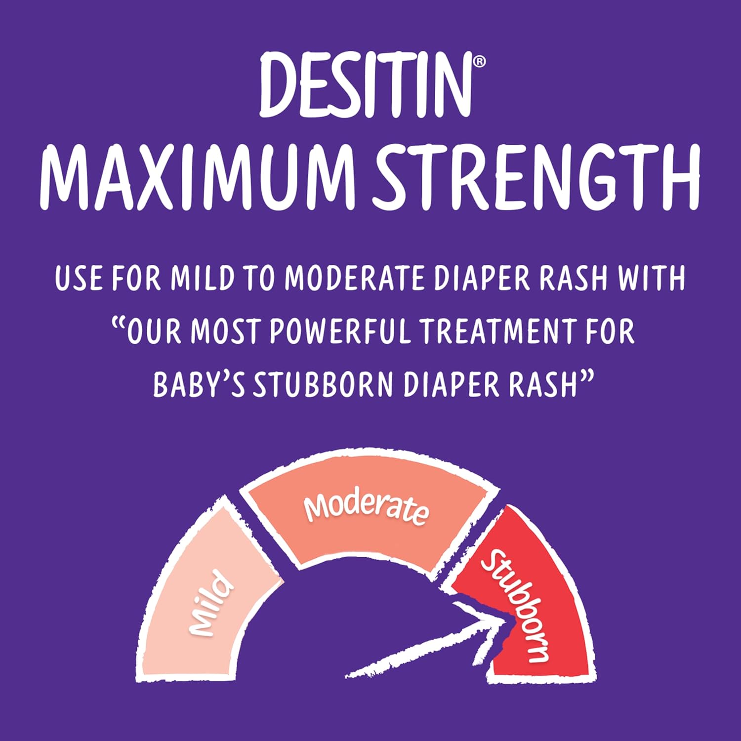 Emphasizes the product's powerful effectiveness in treating stubborn diaper rash, reassuring parents of its ability to handle even difficult cases.