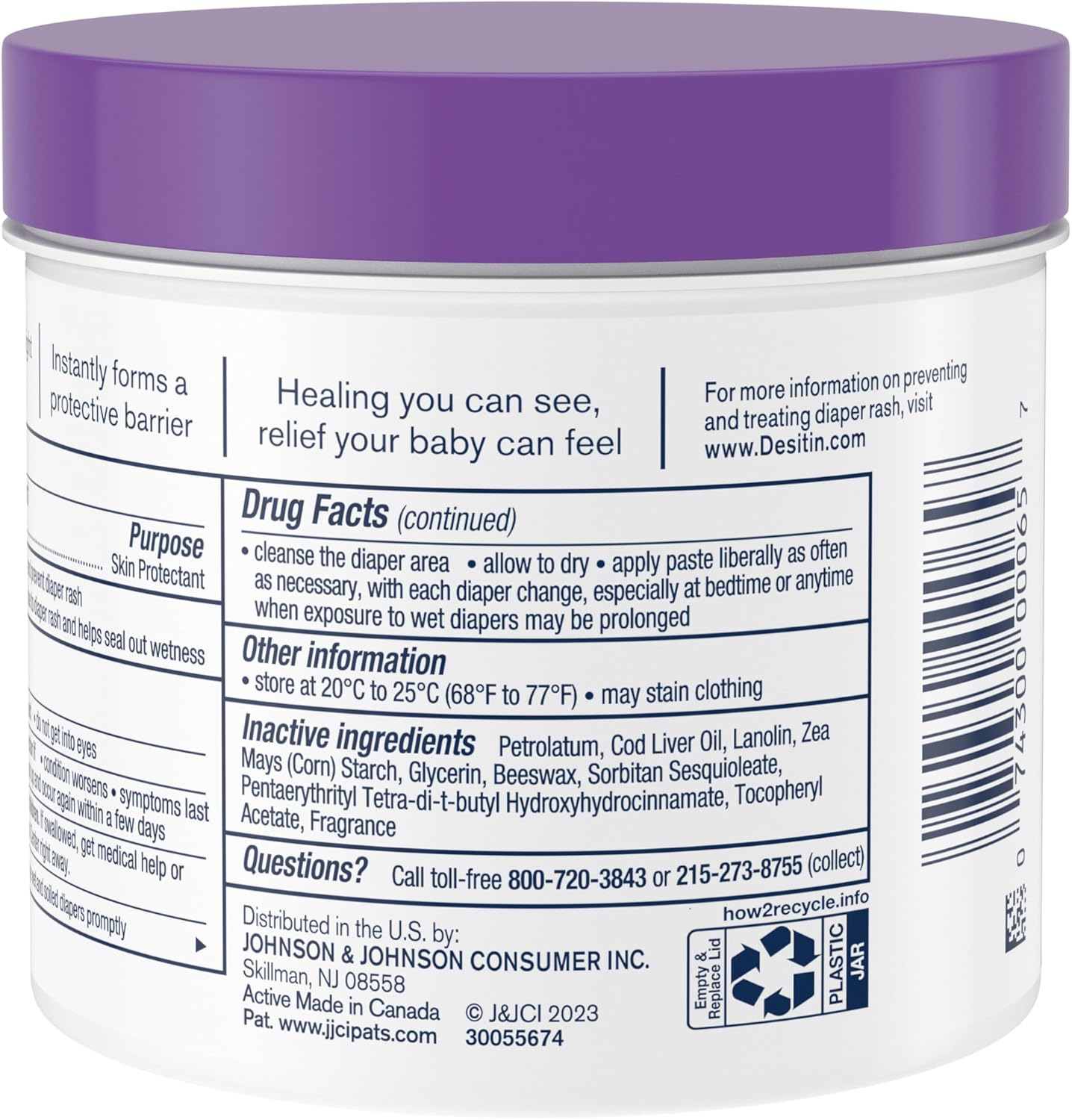 Highlights the product's ability to form a protective barrier on baby's skin, reassuring parents about its safety and effectiveness for diaper rash prevention.