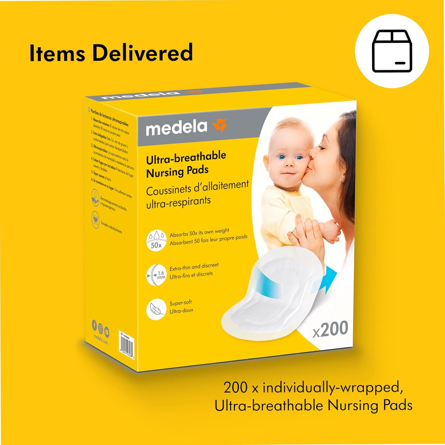 Secondary Images for Medela Ultra-Breathable Nursing Pads