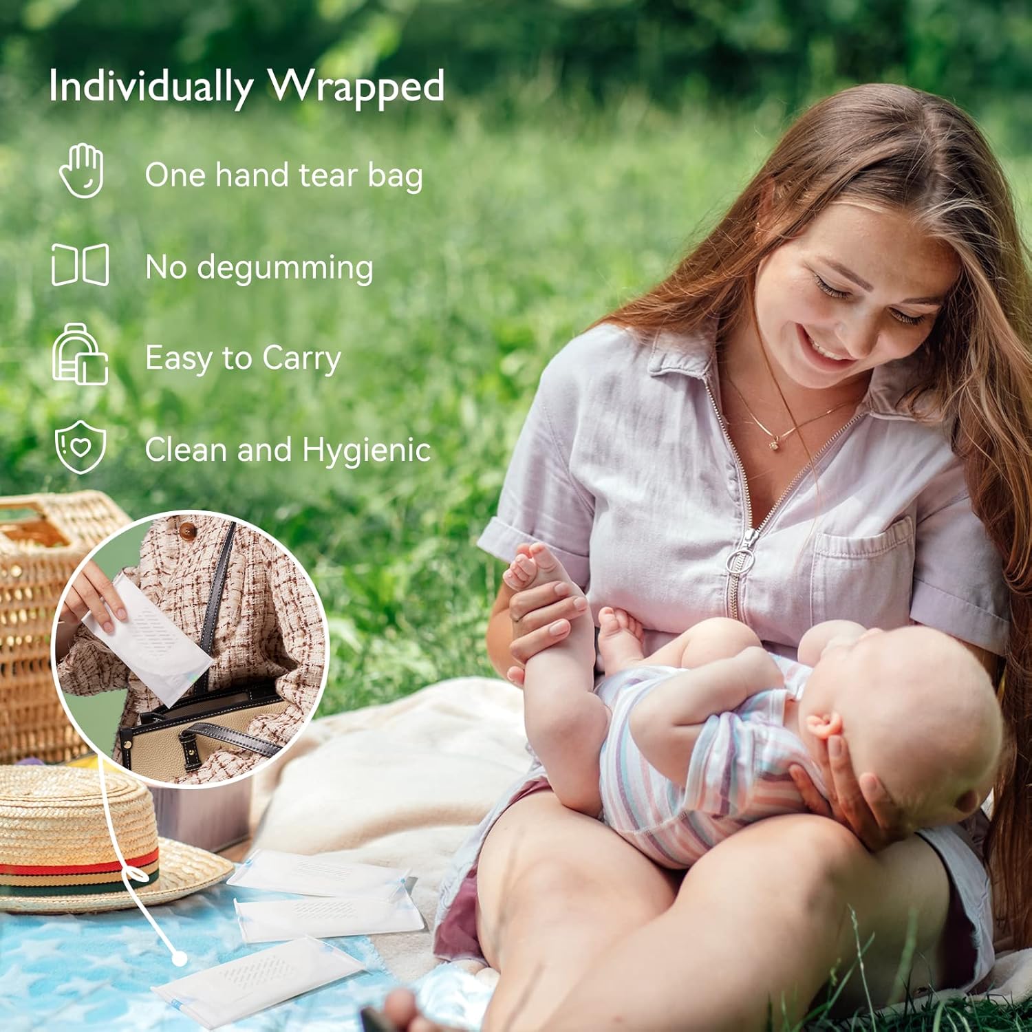 Secondary Images for Momcozy Bamboo Fiber Disposable Nursing Pads