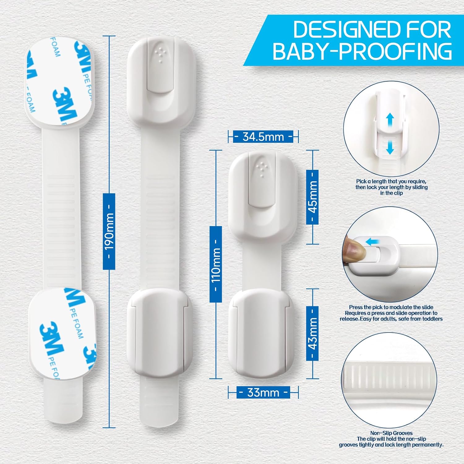 Secondary Images for Child Safety Cabinet Locks