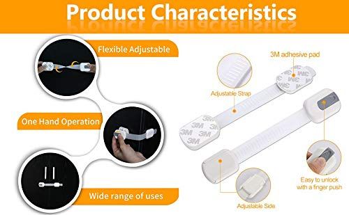 Highlights the key features and components of the product, showing how it's adjustable, adhesive, and easy to use. Showcases multiple benefits of the product, emphasizing its flexibility, ease of…