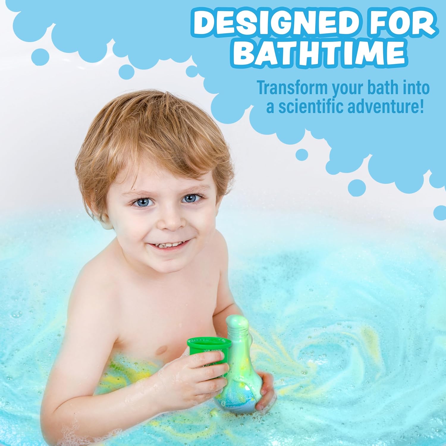 Showcases how the product transforms bathtime into an engaging, educational experience for children.