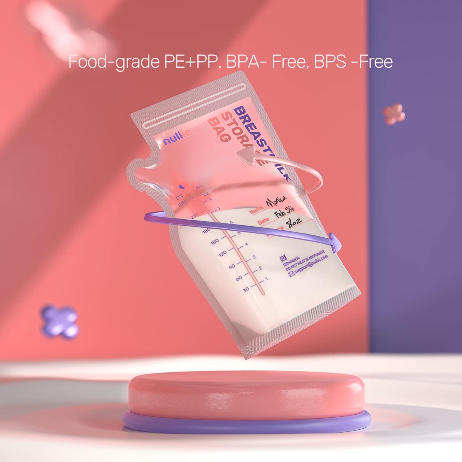 Secondary Images for Nuliie 120 Pcs Breastmilk Storage Bags