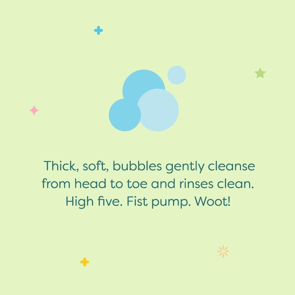 Emphasizes the product's gentle cleansing ability with thick, soft bubbles that clean thoroughly.
