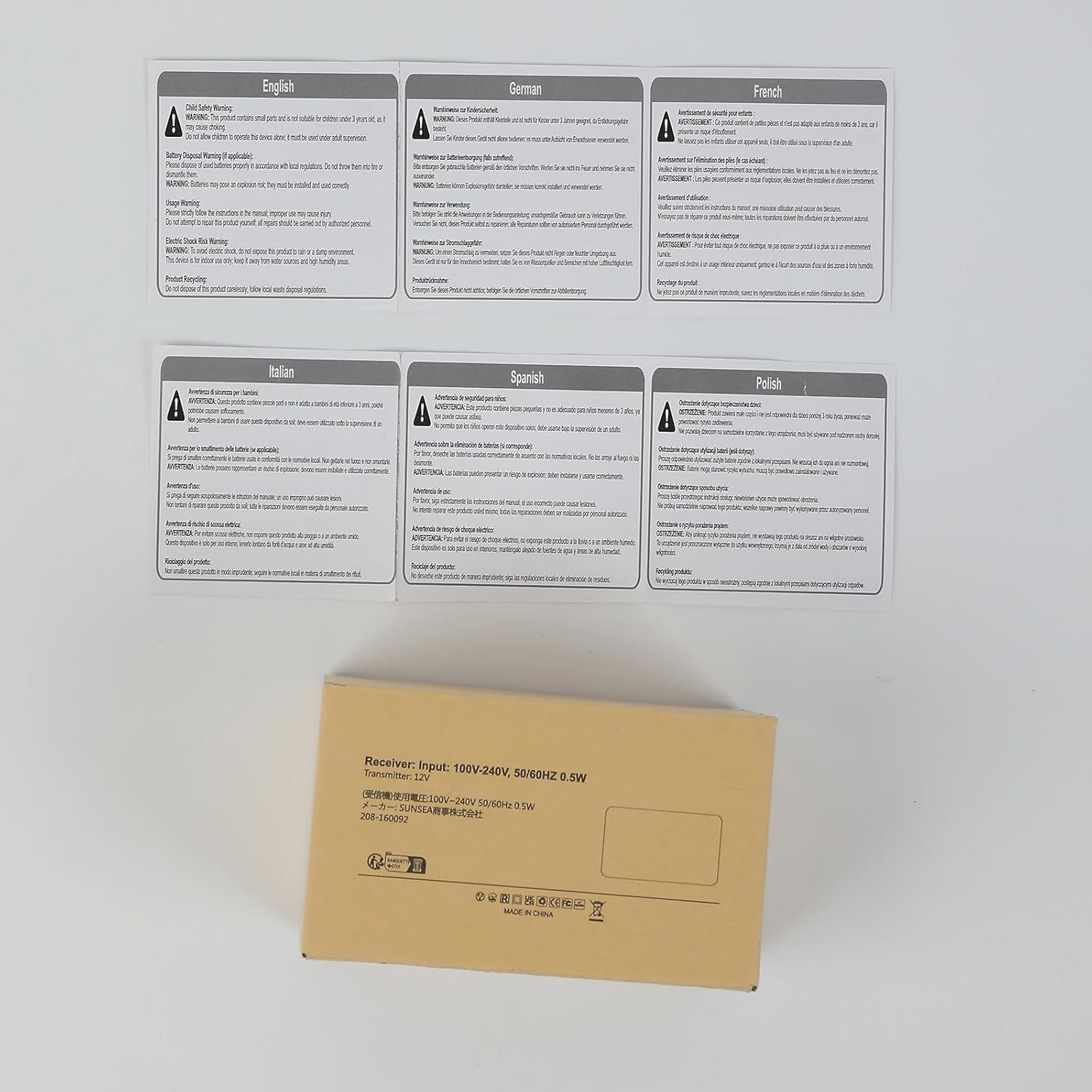Provides important safety information and warnings in multiple languages to ensure proper use and compliance across different regions.