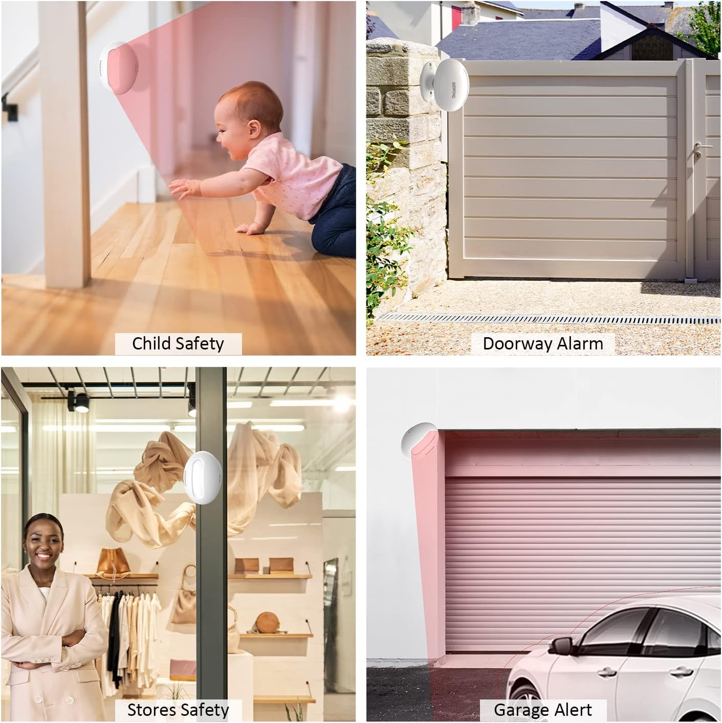 Secondary Images for Wireless Motion Sensor Door Chime: Business Entry Doorbell Indoor Motion Detector Buzzer…