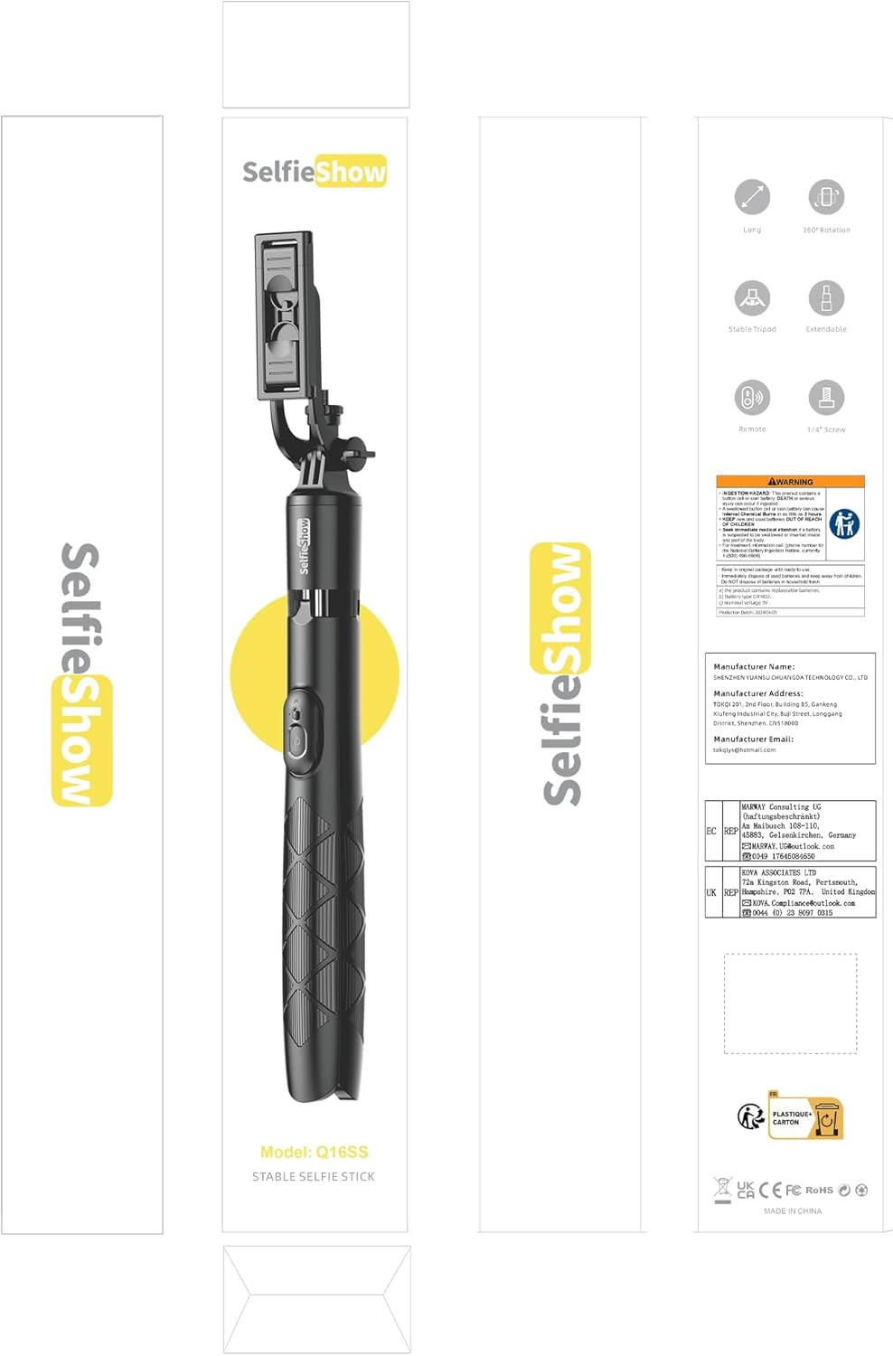 Secondary Images for 71" Phone Tripod & Selfie Stick