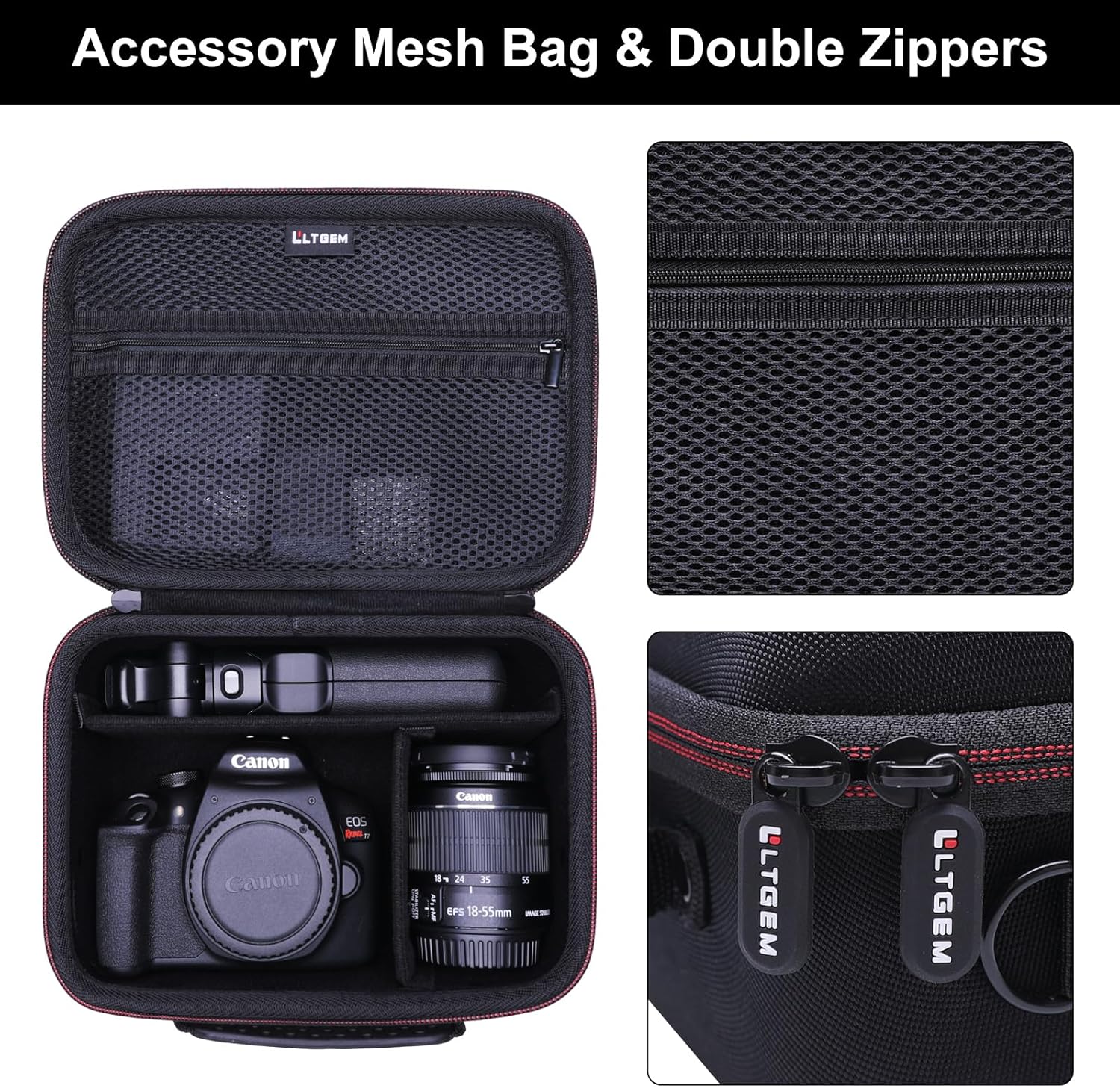 Secondary Images for Camera Case Compatible with Canon EOS Rebel T7/R50/R6 Mark II/R100/R50 V/T6/R8/R10/R5…