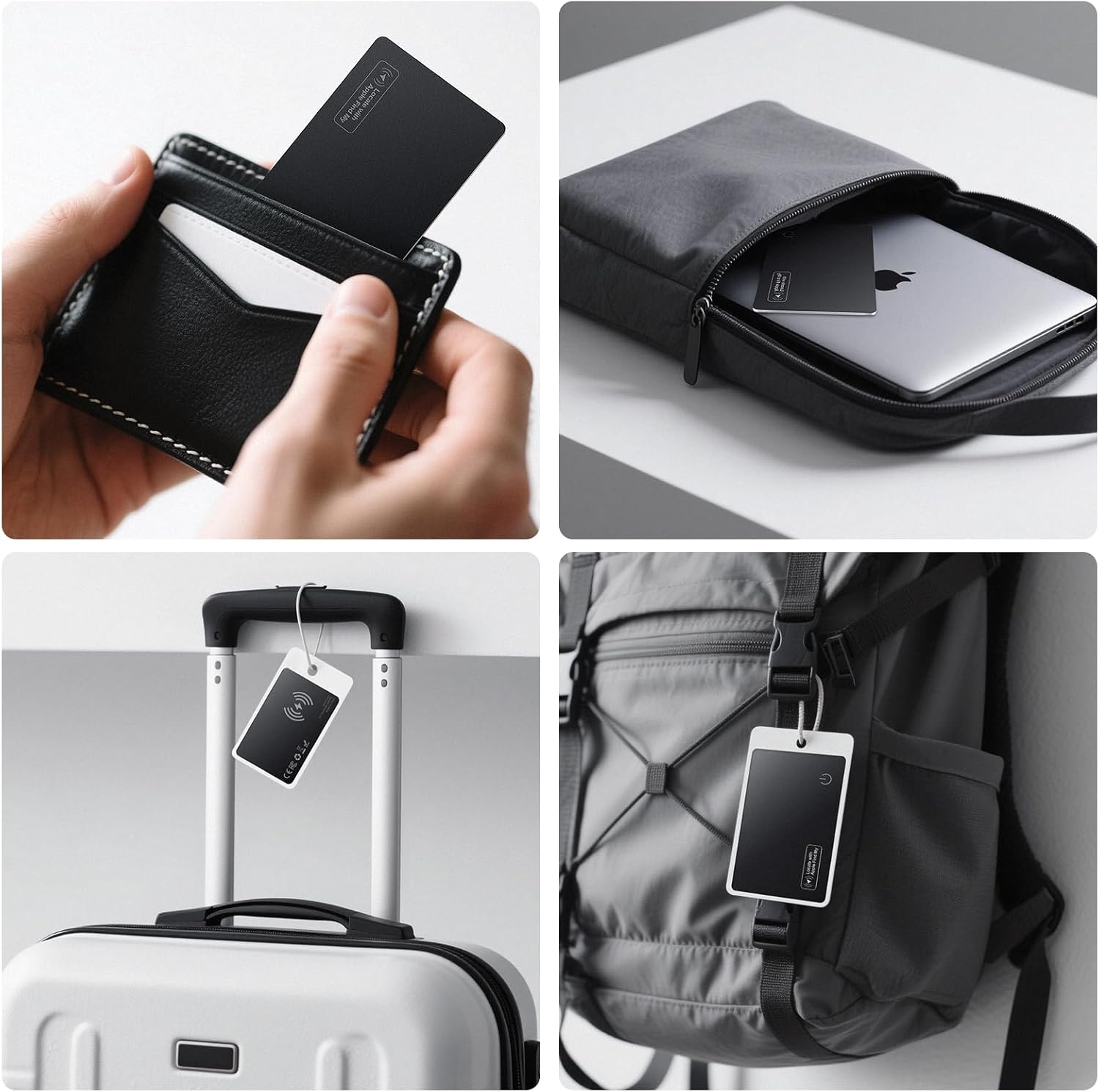 Demonstrates the product's versatility and compact nature, showing it can be used with various accessories and in different travel scenarios.