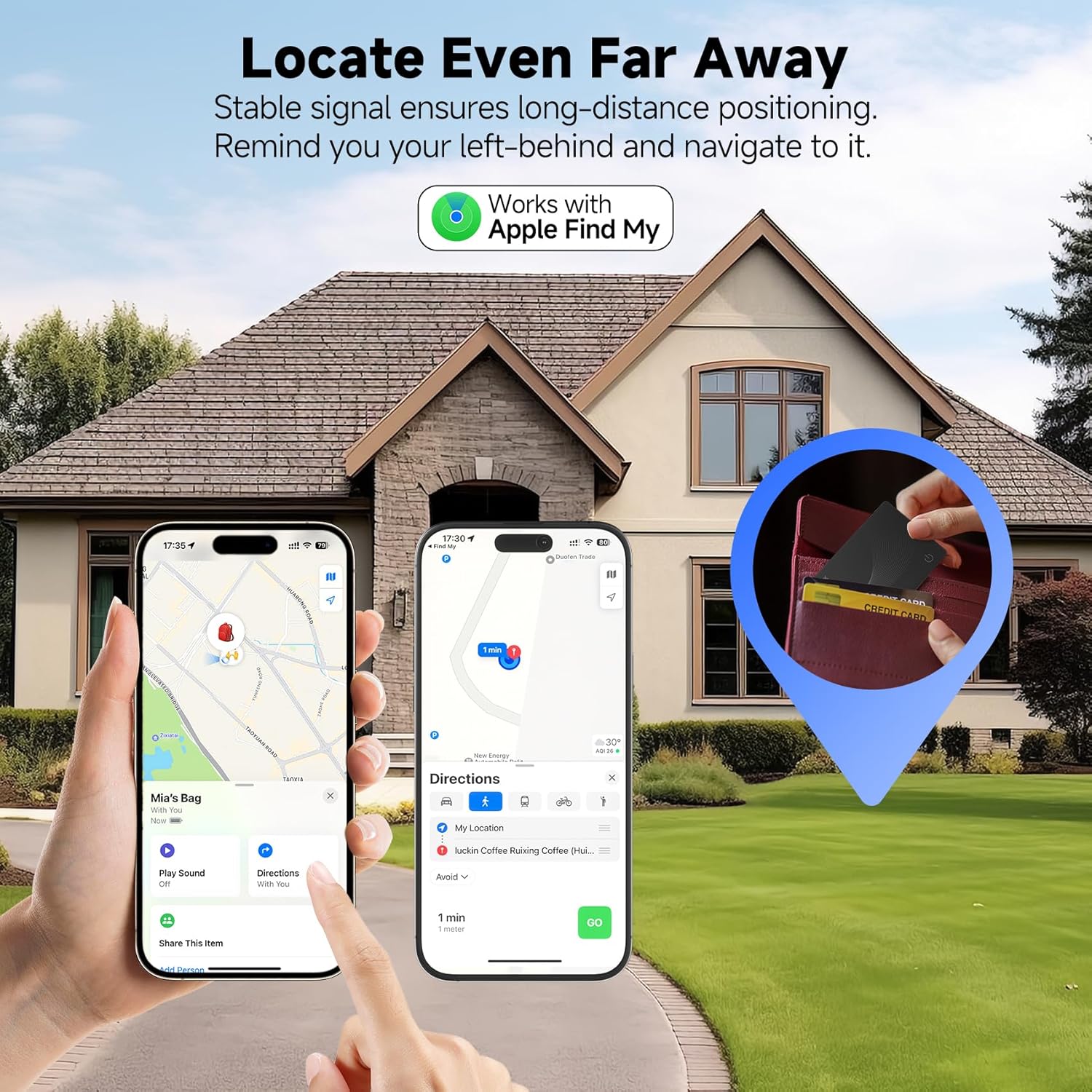 Secondary Images for 2025 [Apple MFi Certified] (iOS Only) Wallet Tracker Card