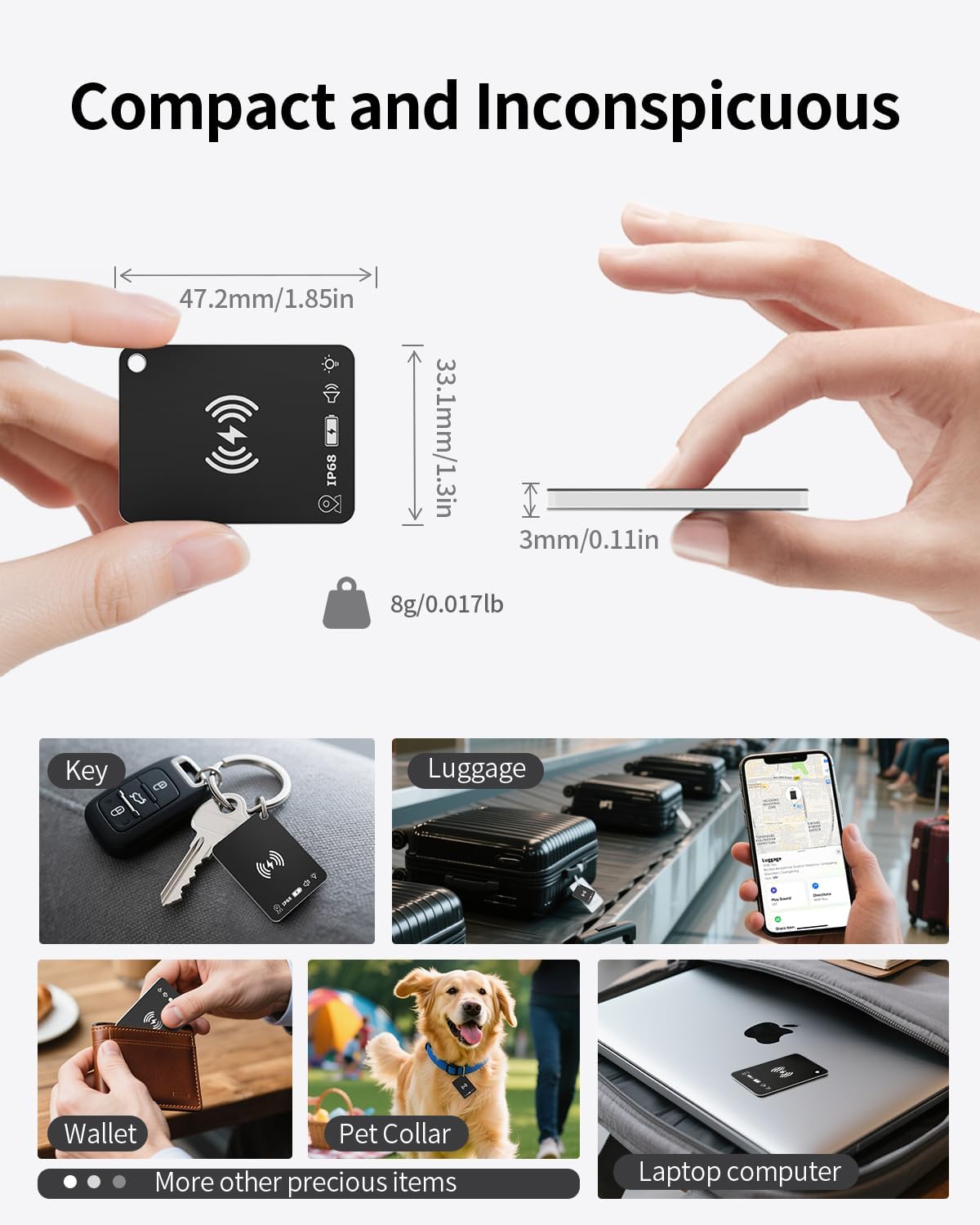 Demonstrates the product's small size and lightweight nature, emphasizing its portability and ease of use. Shows various ways the product can be used,…