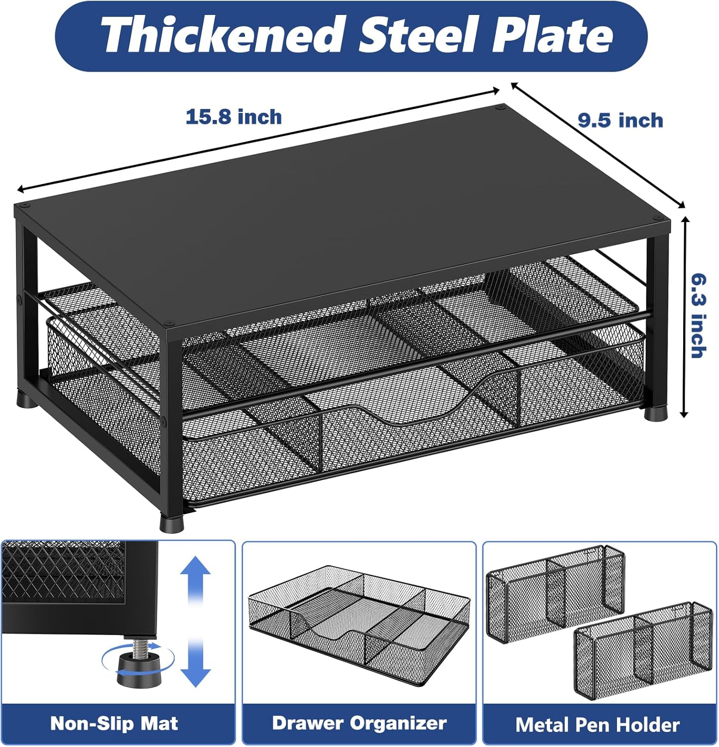 Provides precise measurements of the product to help customers understand its size and fit in their space. Shows additional components included with the main product to highlight its value and…