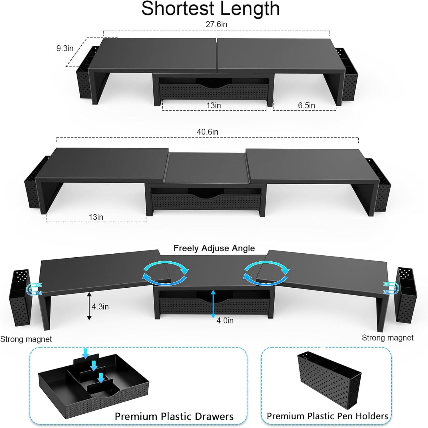 Secondary Images for gianotter Dual Monitor Stand Riser