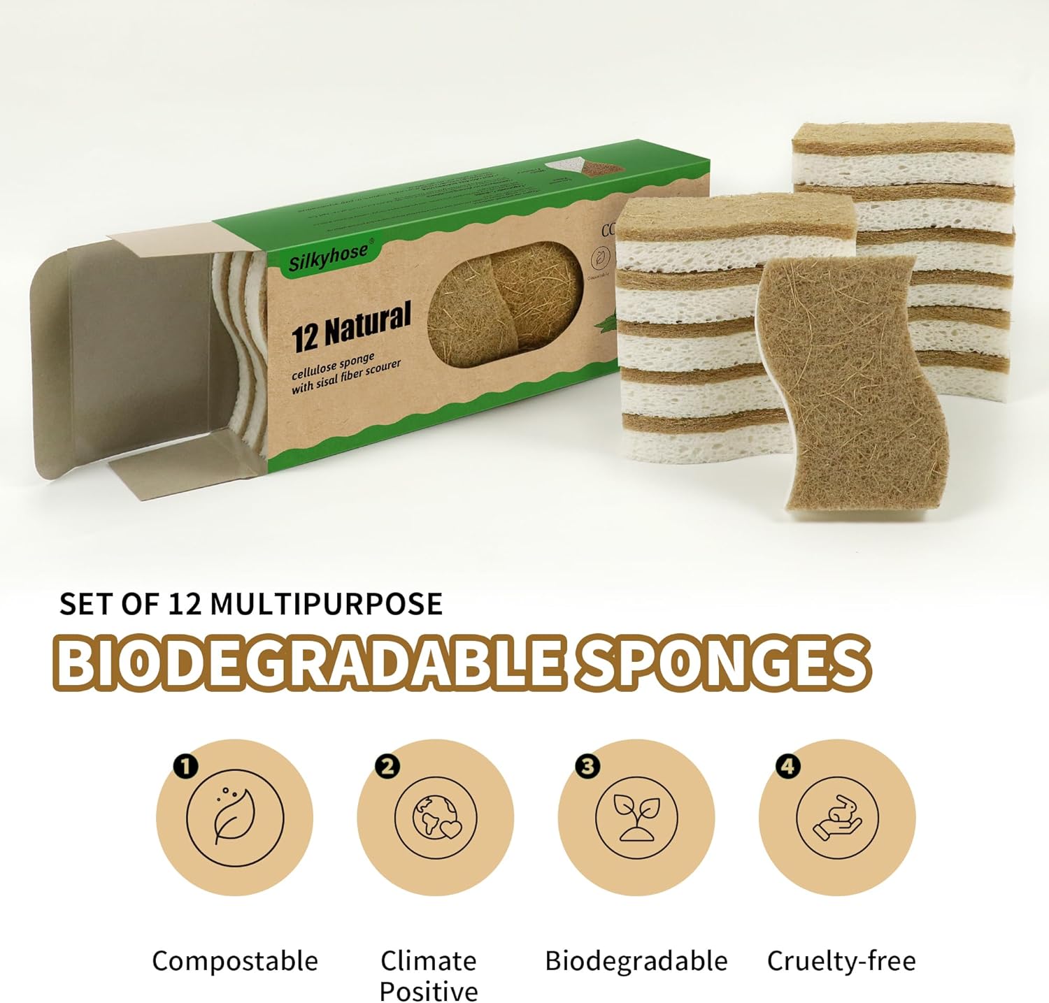 Highlights the product's environmentally friendly features and versatile uses to appeal to eco-conscious consumers.