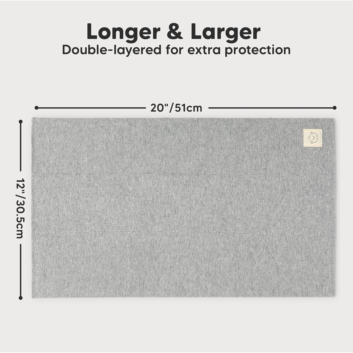 Communicates the exact size of the product to eliminate confusion about its dimensions. Highlights the product's enhanced protection feature to reassure customers of its quality and effectiveness.