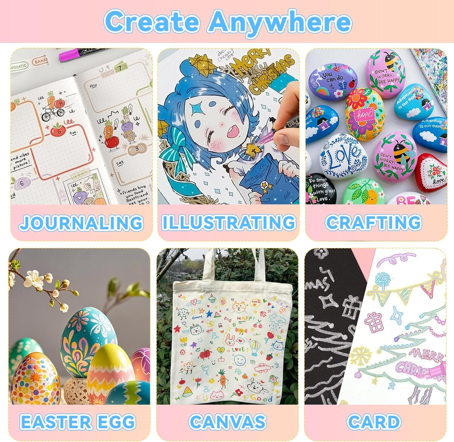 Showcases the versatility of the product by demonstrating various creative applications and projects it can be used for.