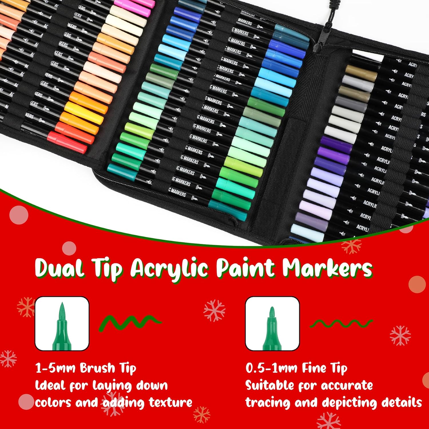 Secondary Images for 72 Colors Acrylic Paint Markers