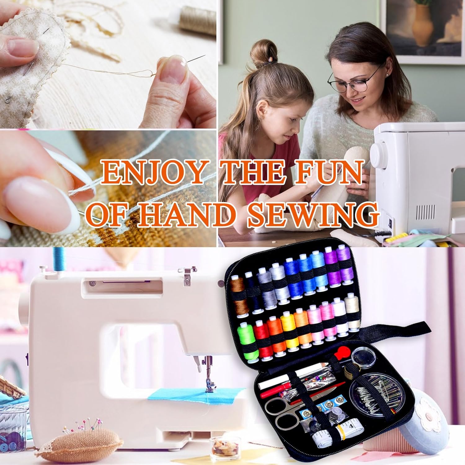 Secondary Images for Sewing Kit with Case Portable Sewing Supplies for Home Traveler