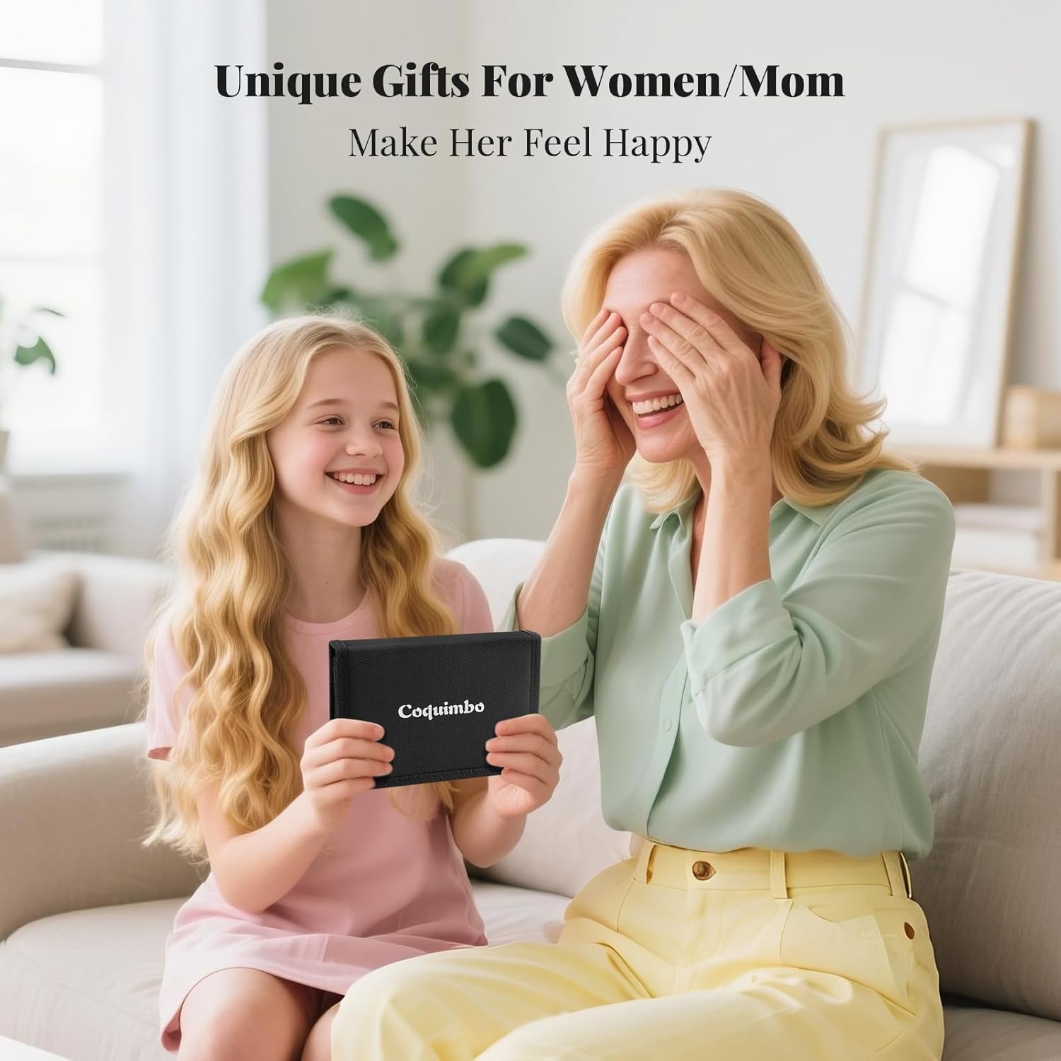 Showcases the product as an ideal gift option for women and mothers, emphasizing its ability to make them happy. Illustrates the emotional connection and joy the product can bring to a…