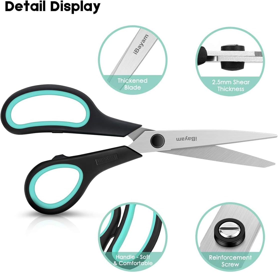 Highlights key design features of the scissors to demonstrate quality and comfort.