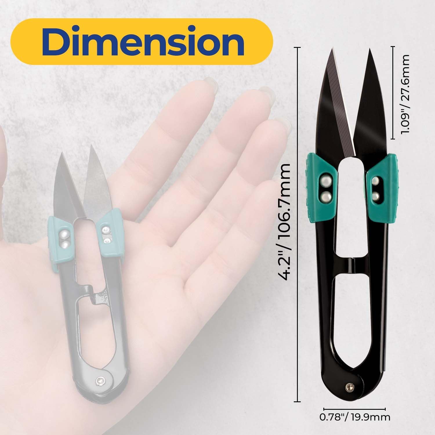 Provides exact measurements of the product to help customers understand its size and portability.