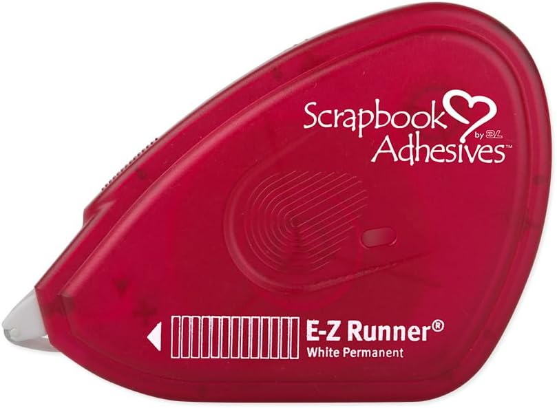 Highlights the product's ease of use with the 'E-Z Runner' feature, emphasizing convenience for scrapbooking enthusiasts.