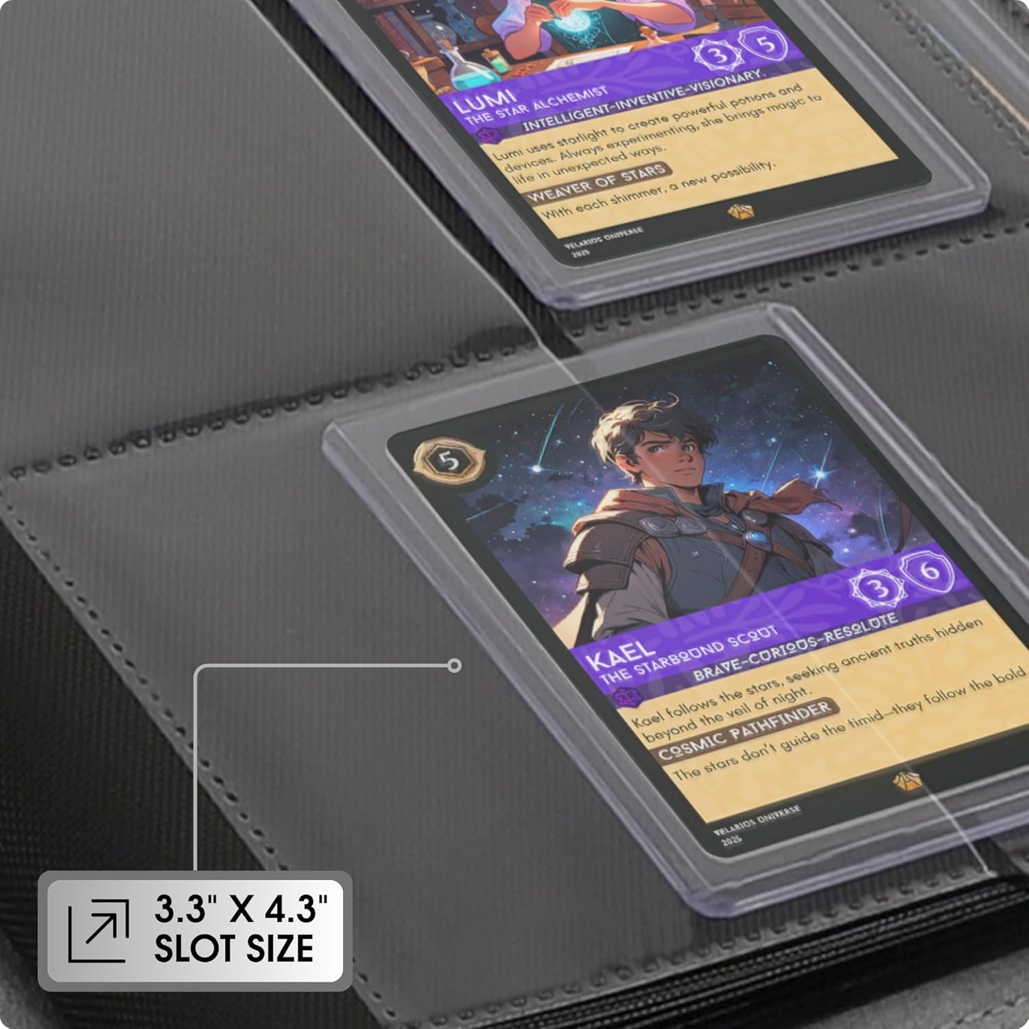 Informs customers about the exact size of the card slots in the product, ensuring compatibility with their game cards.