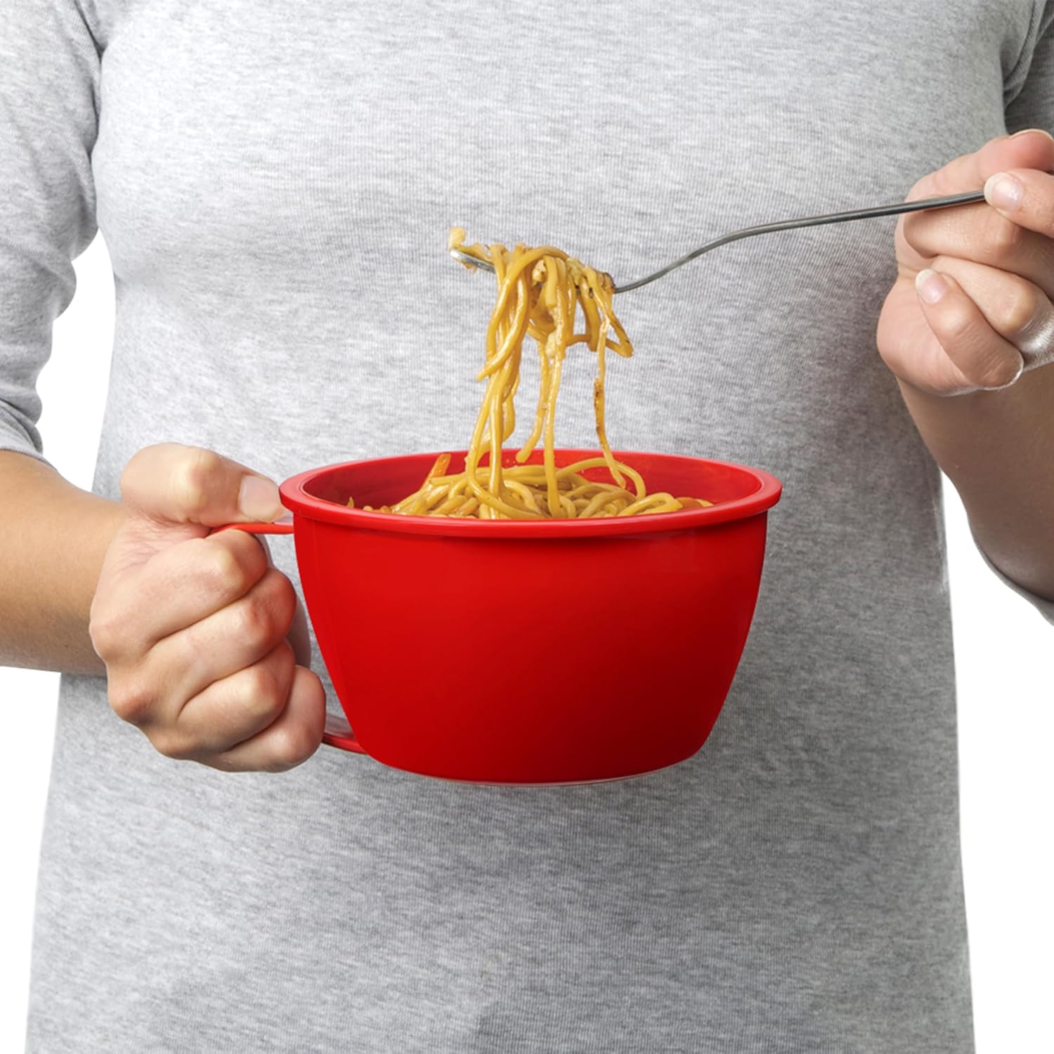 Secondary Images for Sistema 1109ZS Microwave Collection Noodle Bowl 1 Count (Pack of 1) Red