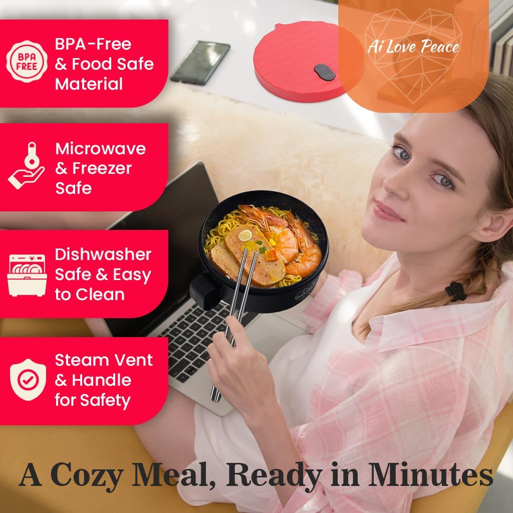 Secondary Images for AI LOVE PEACE Ramen Bowl