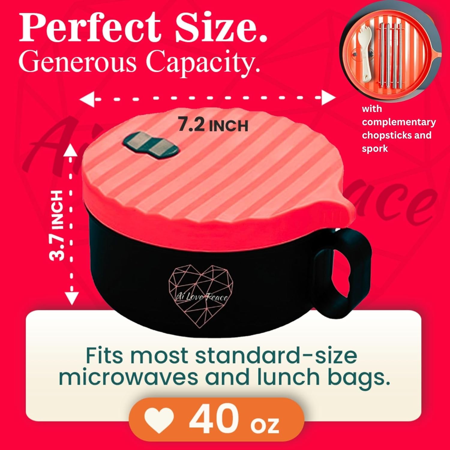Secondary Images for AI LOVE PEACE Ramen Bowl