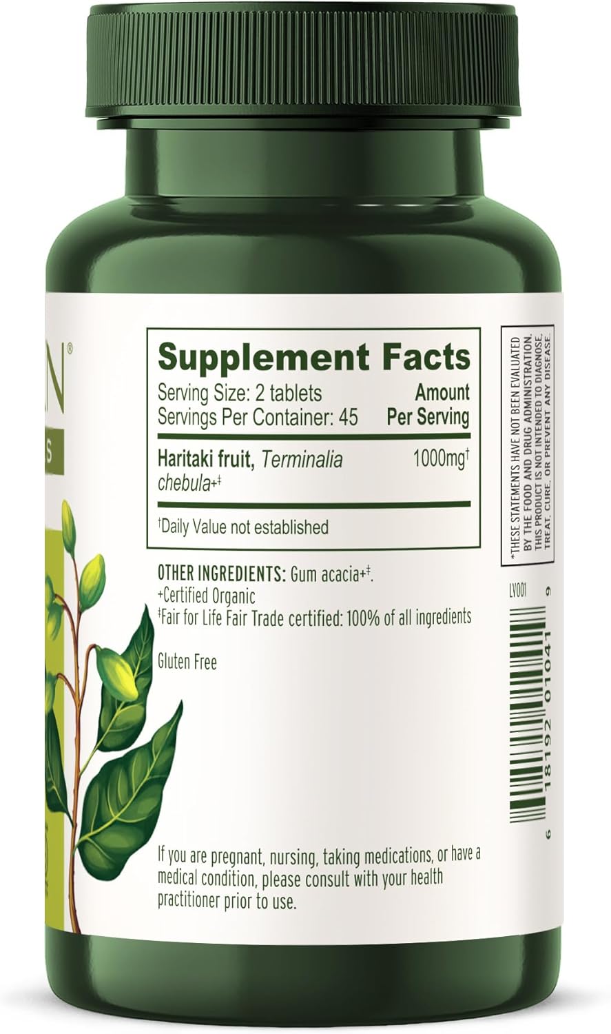 Provides detailed nutritional information and serving size details to help customers understand the product's contents and usage.