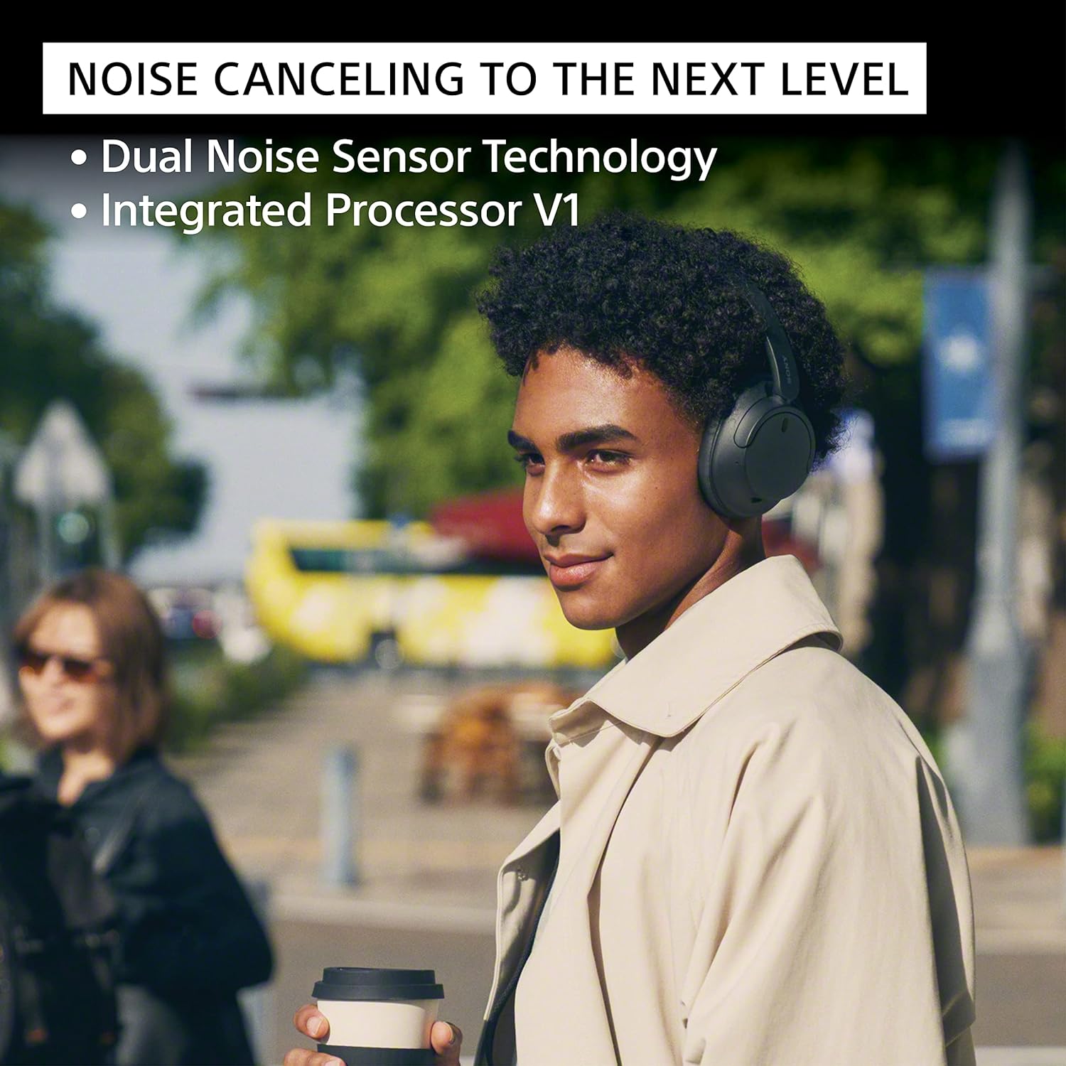 Highlights two key technological features that enable advanced noise cancellation, emphasizing the product's superior audio performance.
