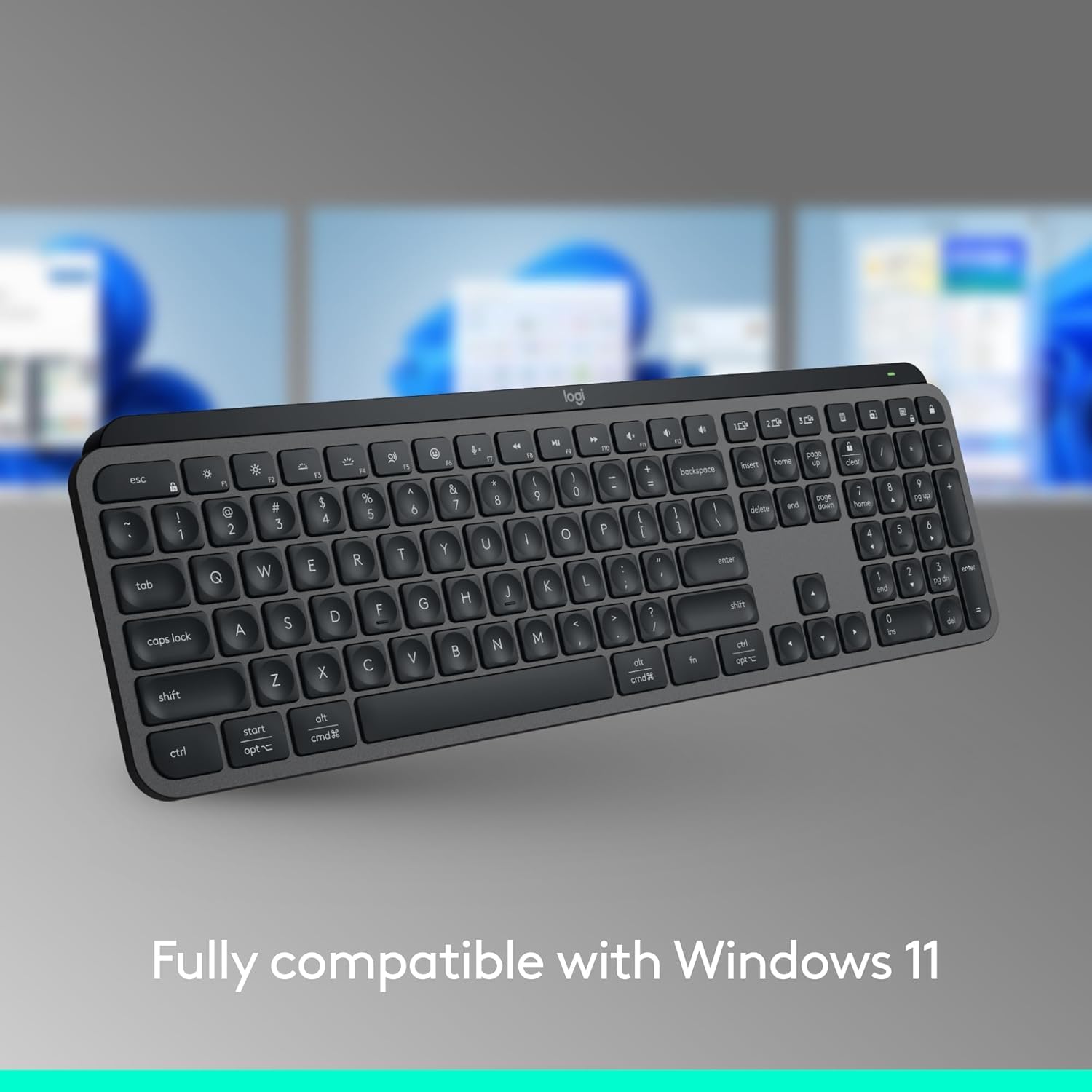 Reassures customers that the keyboard is fully compatible with the latest Windows 11 operating system.