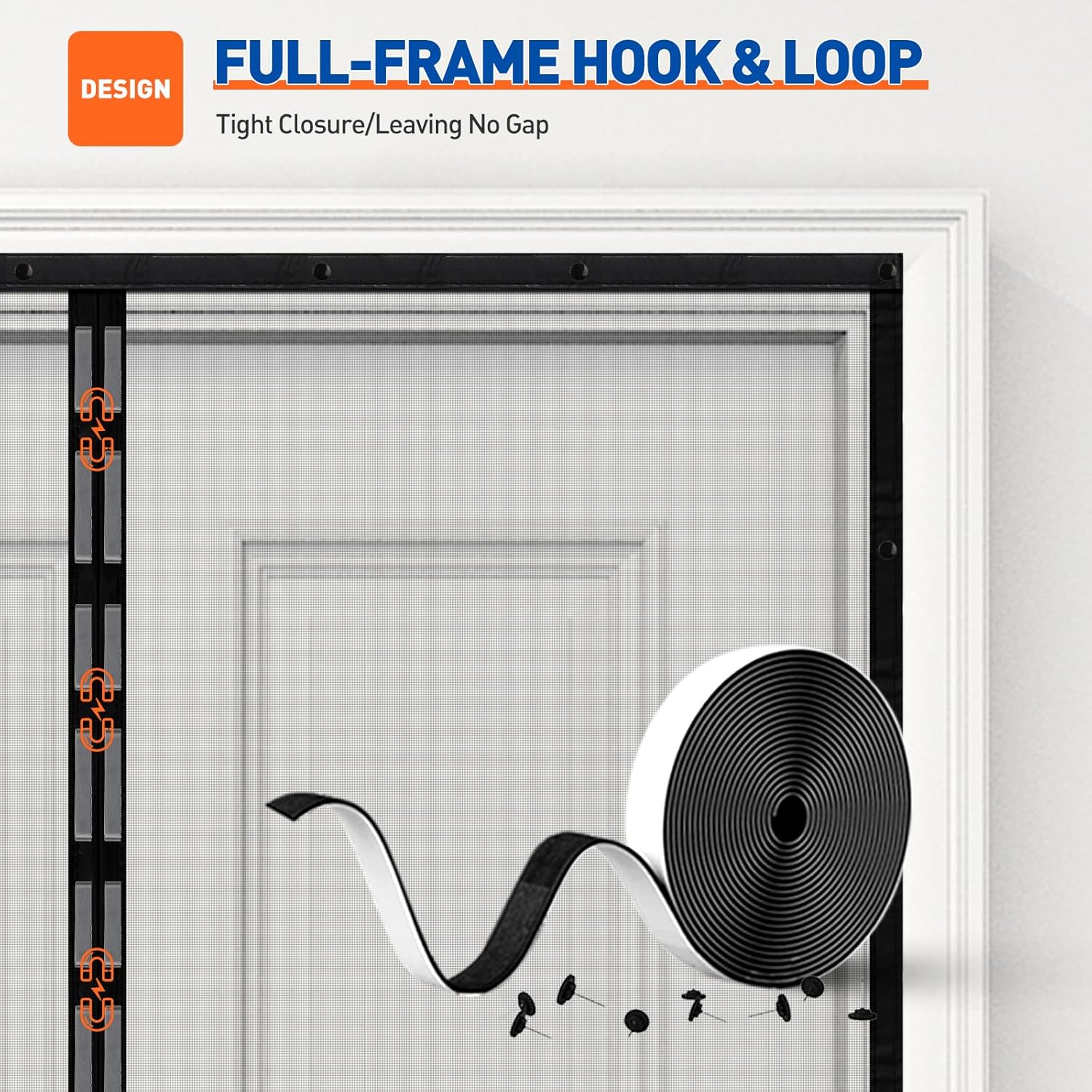 Highlights the tight closure design of the product, emphasizing how it leaves no gaps when installed.