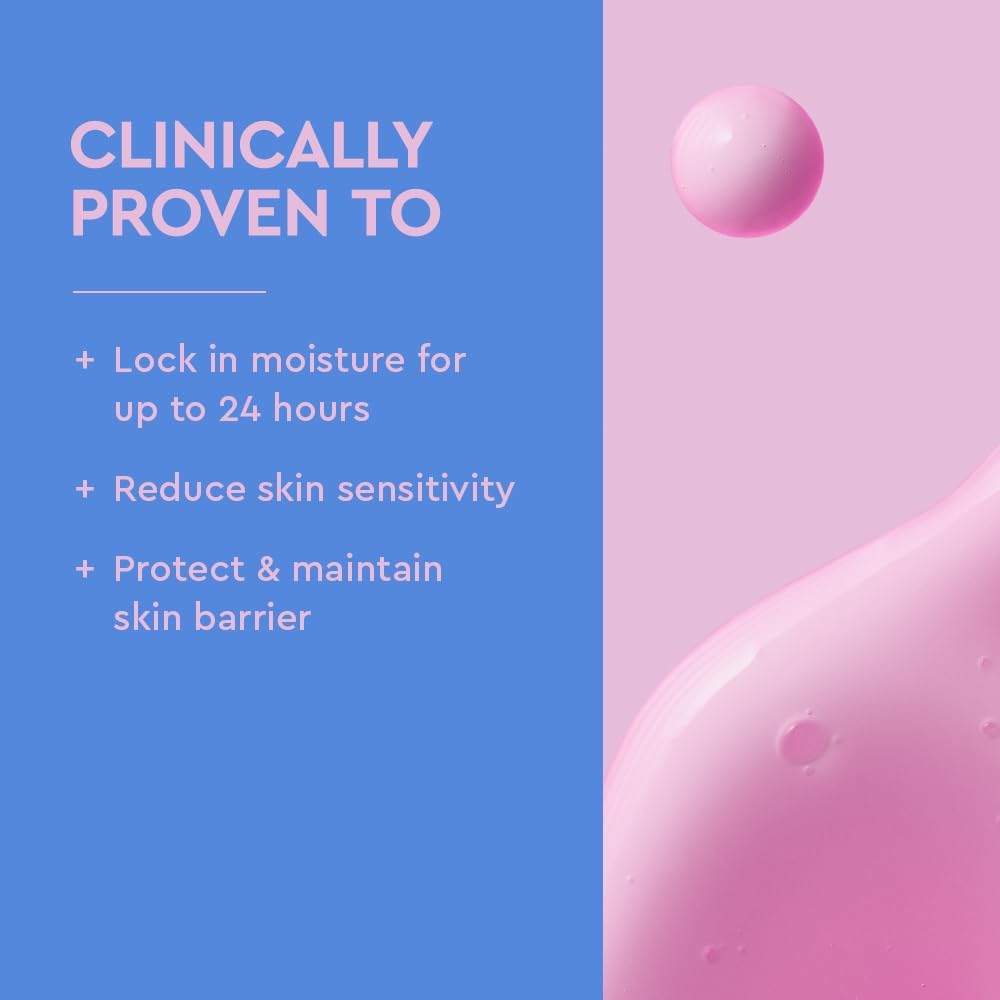 Highlights multiple clinically proven benefits of the product to demonstrate its effectiveness for skincare.