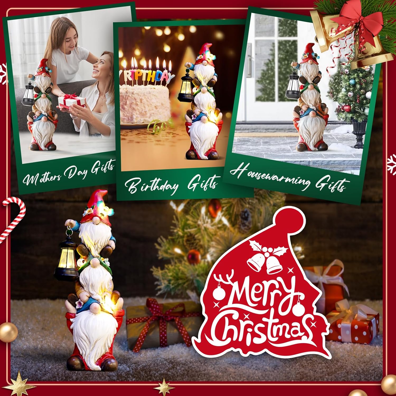 Promotes the product as an ideal Christmas gift for various occasions like Mother's Day, birthdays, and housewarming. Demonstrates the versatility of the product as a gift for multiple occasions and…