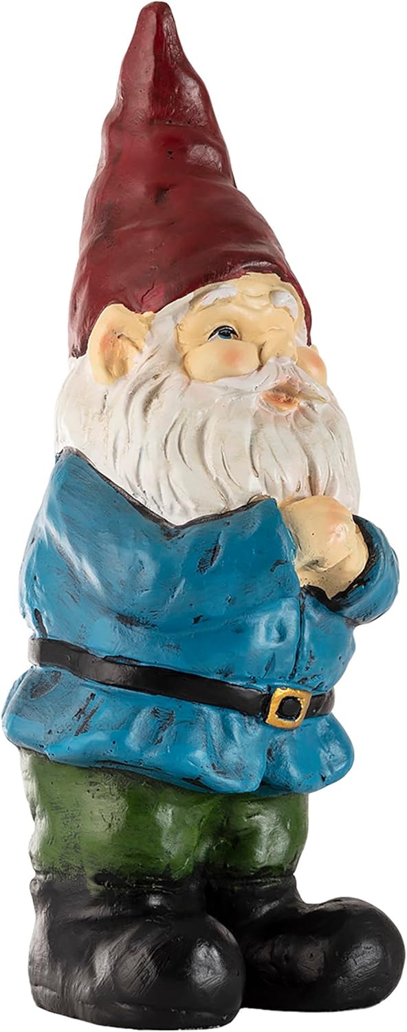 Shows the product as a decorative garden gnome to appeal to customers looking for whimsical outdoor decor.